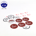 Papier d&#39;autocollant imperméable PVC Round Shape Custom